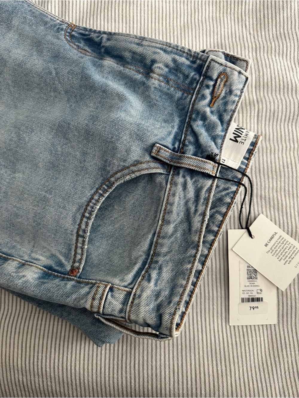 Dynamite Light Blue Cropped Denim Pants